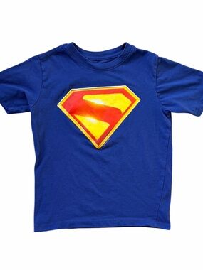 SUPERMAN Blue Logo T Shirt